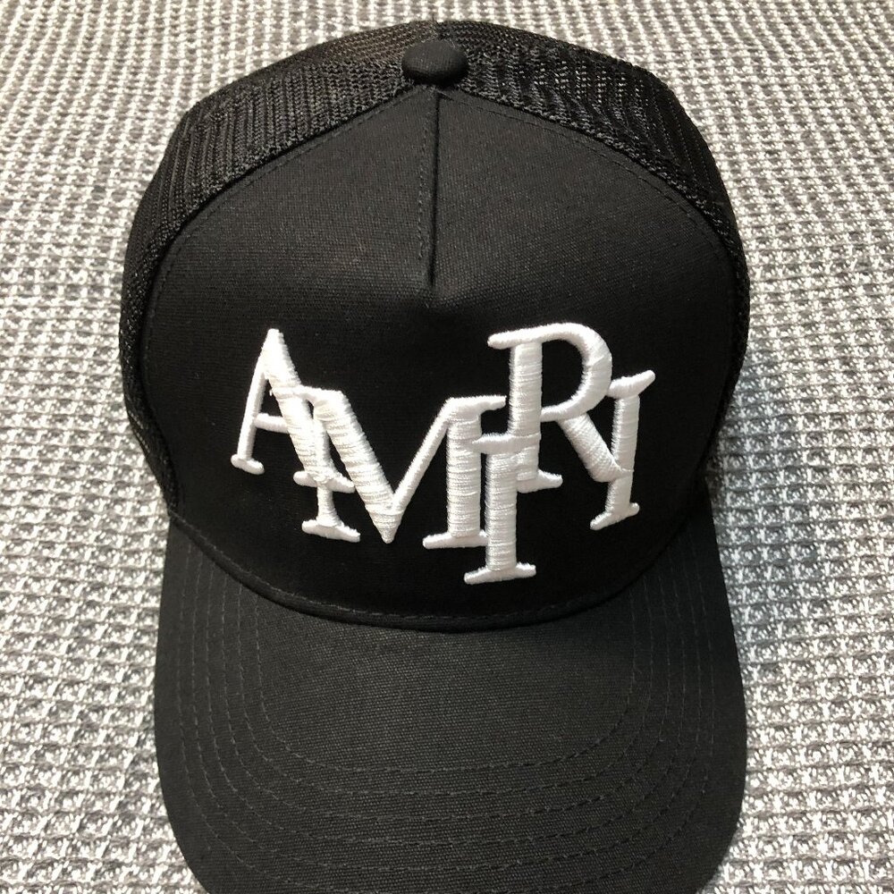 AMIRI Logo-Embroidered Black Cap Nwots